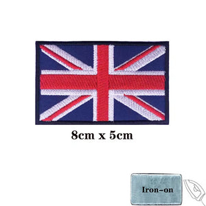 United Kingdom Flag Patch - Iron On/Hook & Loop Patch