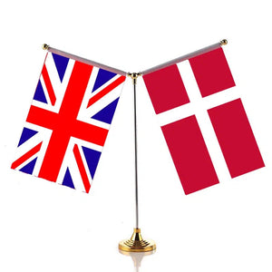 United Kingdom Sweden Desk Flag - Custom Table Flags (Small)