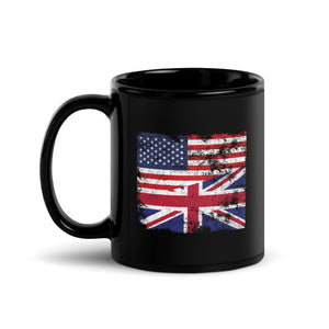 United Kingdom USA Flag Mug