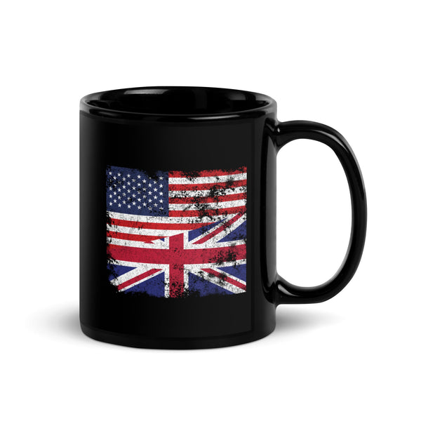 United Kingdom USA Flag Mug