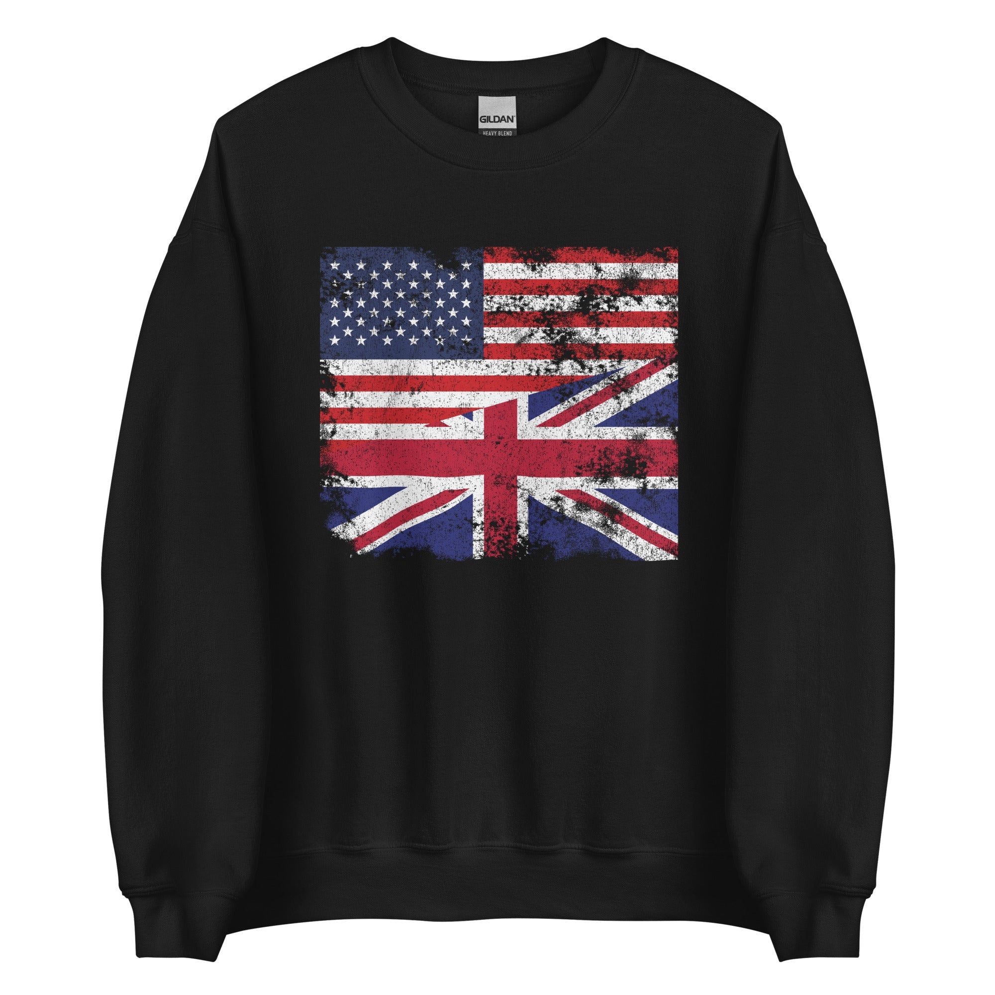 United Kingdom USA Flag Sweatshirt