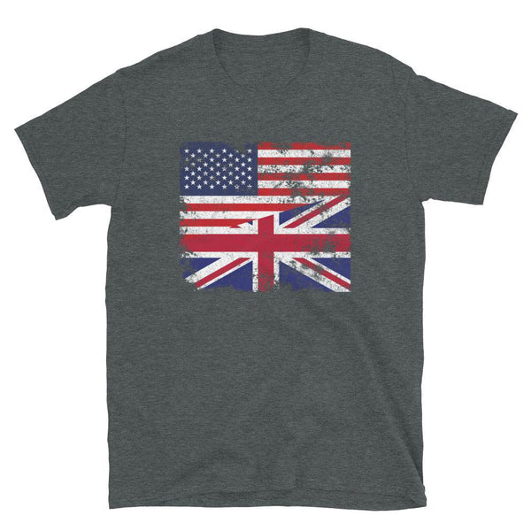 United Kingdom USA Flag T-Shirt