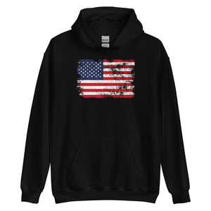 Áo hoodie hình cờ nước Mỹ