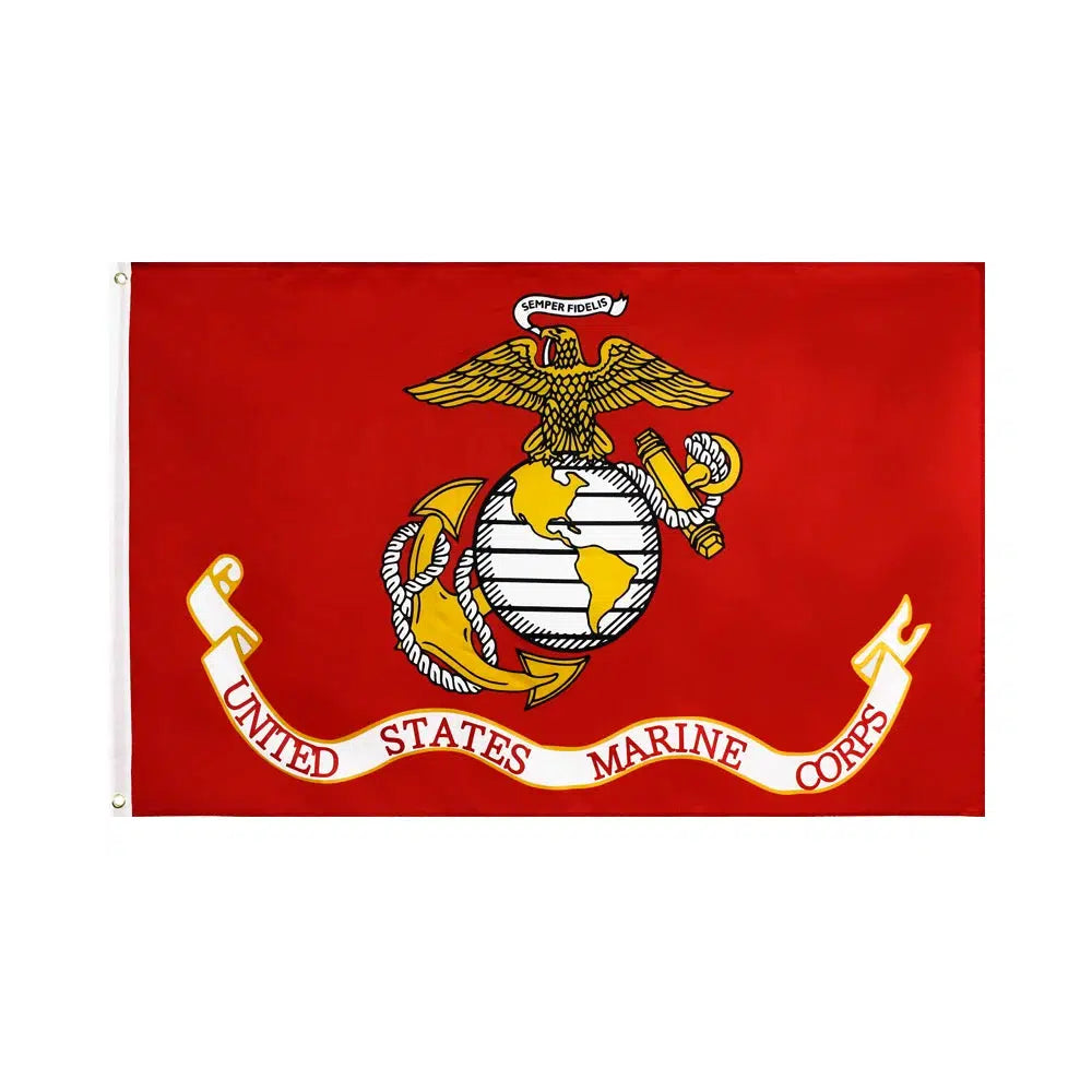 United States Marine Corps Flag - 90x150cm(3x5ft) - 60x90cm(2x3ft)