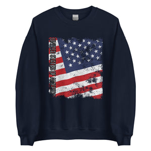 United States Of America Flag - Distressed Flag Sweatshirt