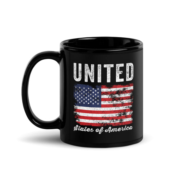 United States of America Flag Distressed Mug