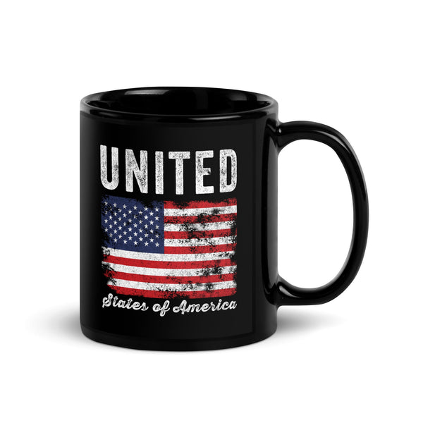 United States of America Flag Distressed Mug