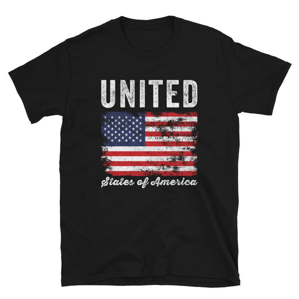 United States of America Flag Distressed T-Shirt