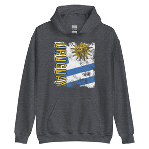 Uruguay Flag - Distressed Flag Hoodie