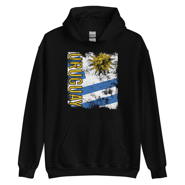 Uruguay Flag - Distressed Flag Hoodie