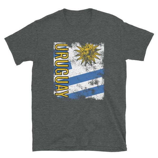 Uruguay Flag Distressed T-Shirt