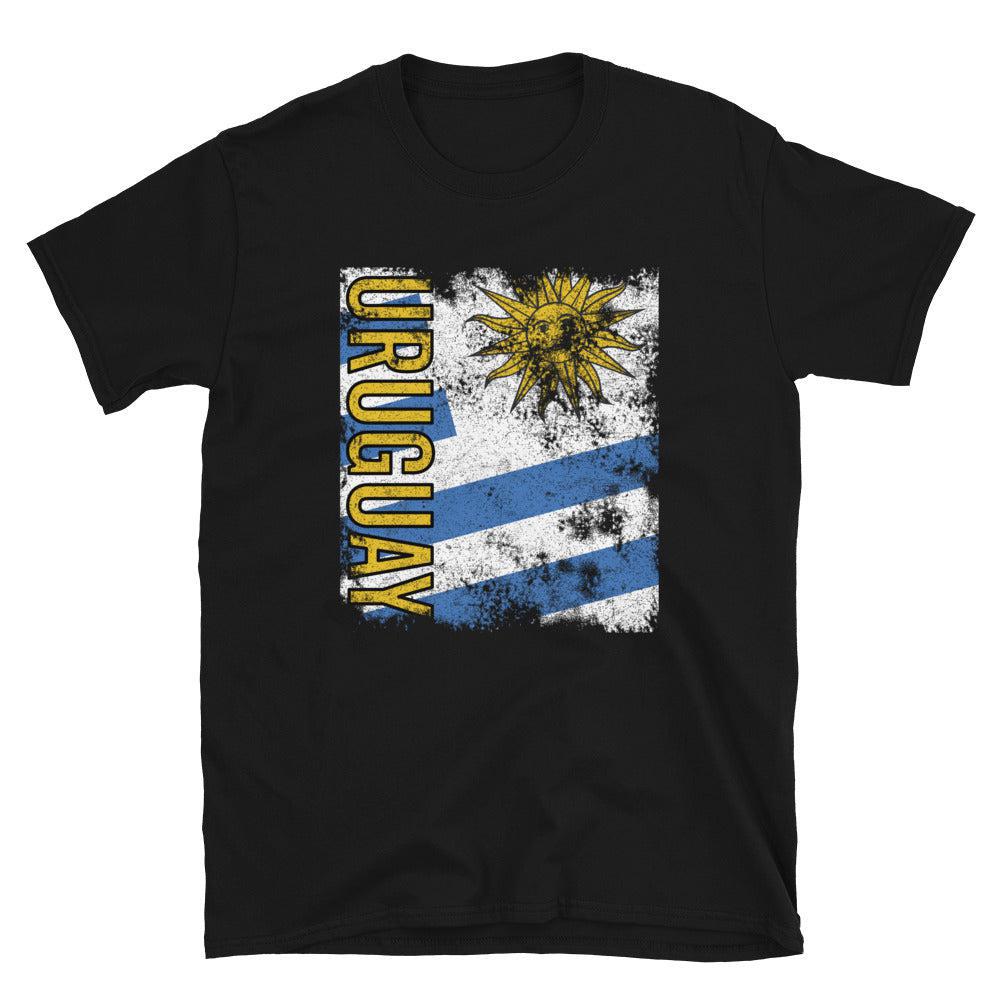 Uruguay Flag Distressed T-Shirt