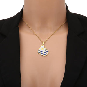 Uruguay Flag Map Necklace