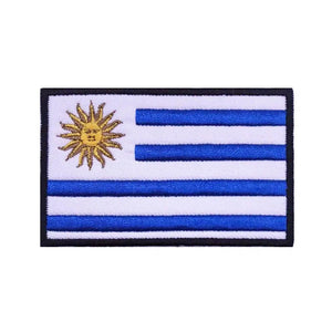 Uruguay Flag Patch - Iron On/Hook & Loop Patch