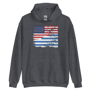 Uruguay USA Flag Hoodie