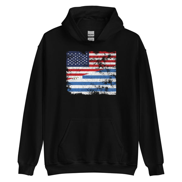 Uruguay USA Flag Hoodie