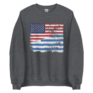 Uruguay USA Flag Sweatshirt