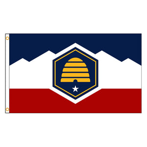 Utah State Flag - 90x150cm(3x5ft) - 60x90cm(2x3ft)