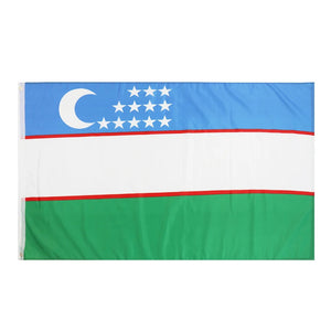 Uzbekistan Flag - 90x150cm(3x5ft)