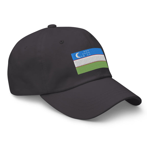 Uzbekistan Flag Cap - Adjustable Embroidered Dad Hat
