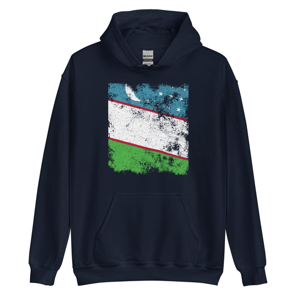 Uzbekistan Flag Hoodie