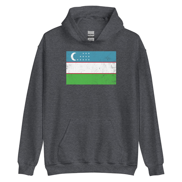 Uzbekistan Flag Hoodie