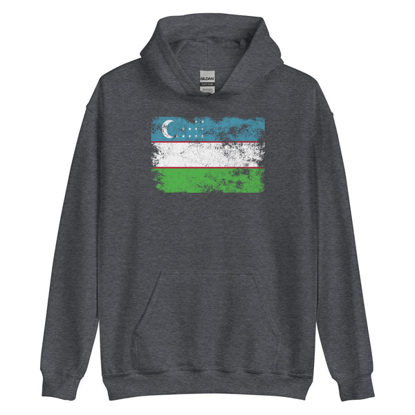 Uzbekistan Flag Hoodie