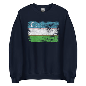 Uzbekistan Flag Sweatshirt