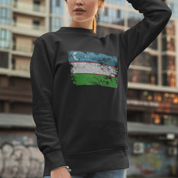Uzbekistan Flag Sweatshirt