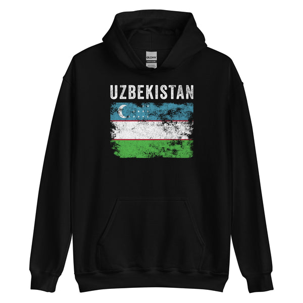 Uzbekistan Flag Vintage Uzbekistani Flag Hoodie