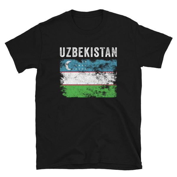 Uzbekistan Flag Vintage Uzbekistani Flag T-Shirt