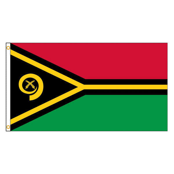Vanuatu Flag - 90x150cm(3x5ft) - 60x90cm(2x3ft)