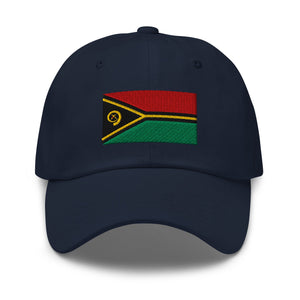 Vanuatu Flag Cap - Adjustable Embroidered Dad Hat