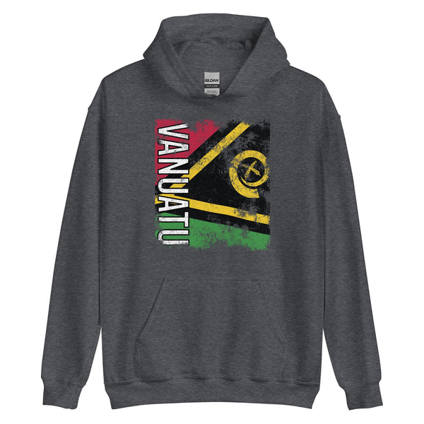 Vanuatu Flag - Distressed Flag Hoodie