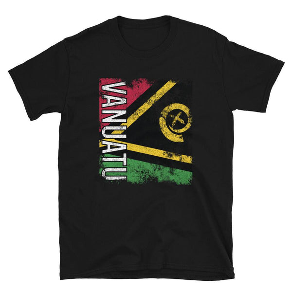 Vanuatu Flag Distressed T-Shirt