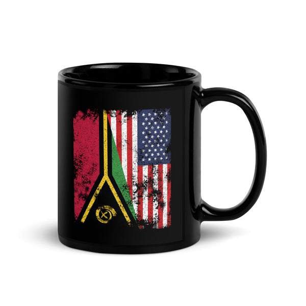Vanuatu USA Flag - Half American Mug