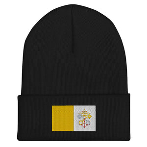 Vatican City Flag Beanie - Embroidered Winter Hat
