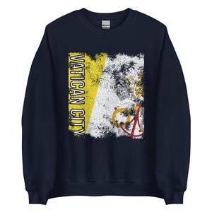 Vatican City Flag - Distressed Flag Sweatshirt