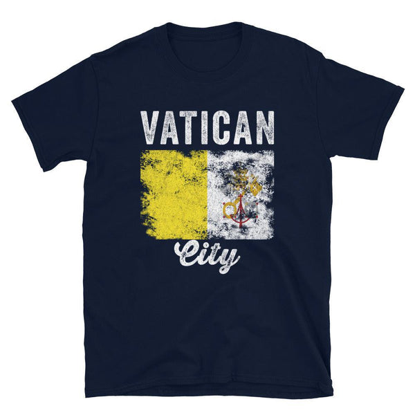 Vatican City Flag Distressed T-Shirt