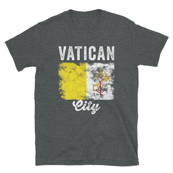 Vatican City Flag Distressed T-Shirt