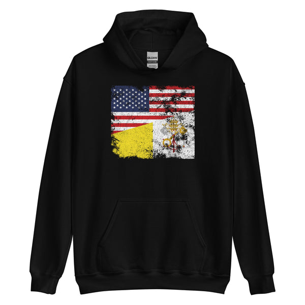 Vatican City USA Flag Hoodie