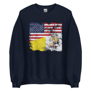 Vatican City USA Flag Sweatshirt