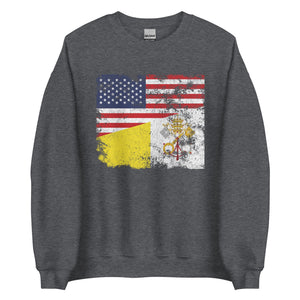 Vatican City USA Flag Sweatshirt