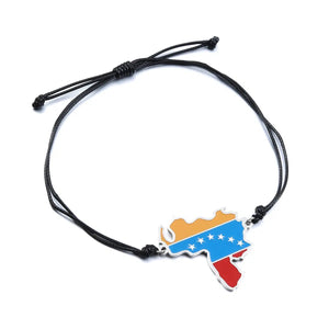 Venezuela Flag Map Bracelet