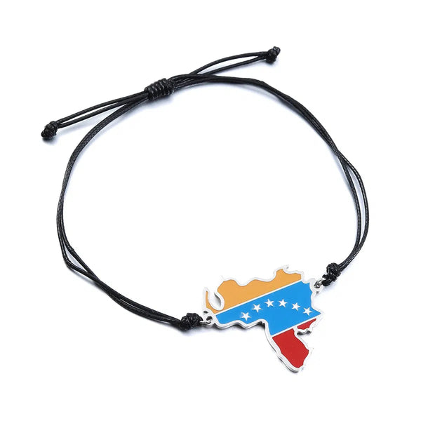 Venezuela Flag Map Bracelet