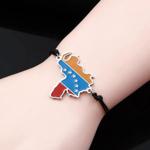 Venezuela Flag Map Bracelet