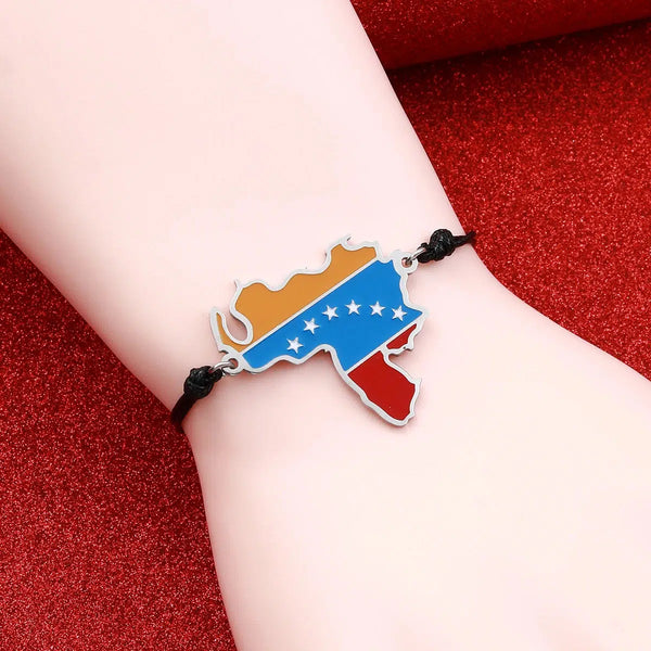 Venezuela Flag Map Bracelet