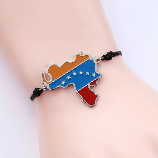 Venezuela Flag Map Bracelet