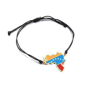 Venezuela Flag Map Bracelet