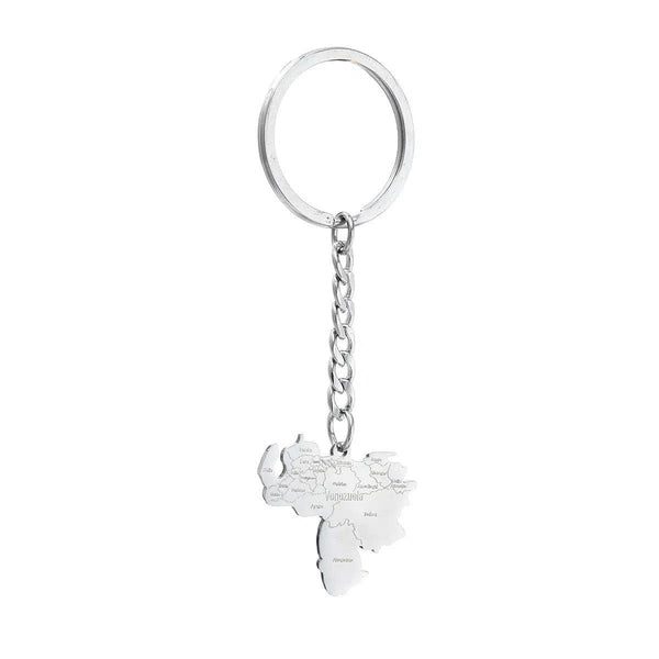 Venezuela Flag Map Keychain Collection